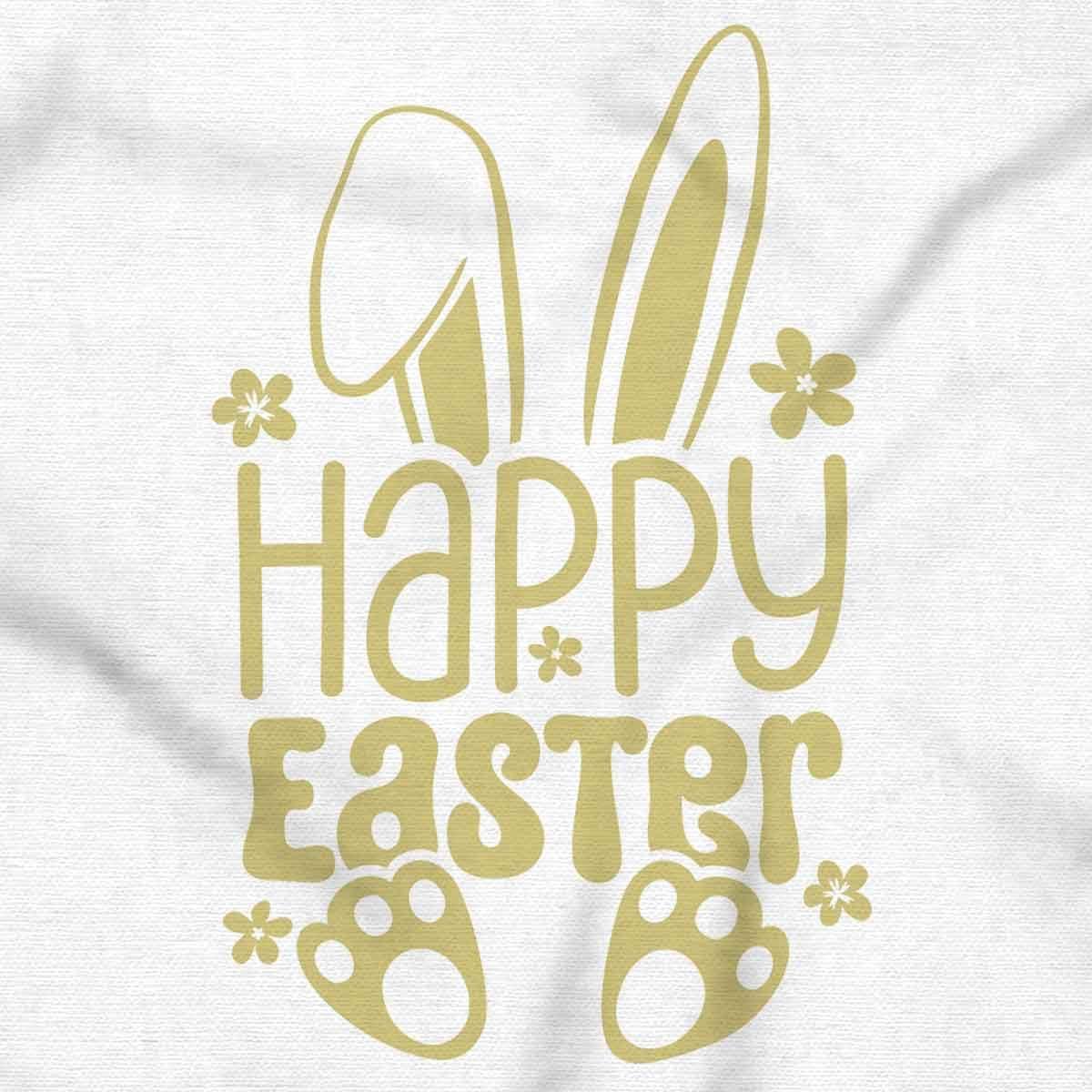 imageBrisco Brands Cute Spring Happy Easter Bunny Ears Girls Kids T Shirt TeesWhite