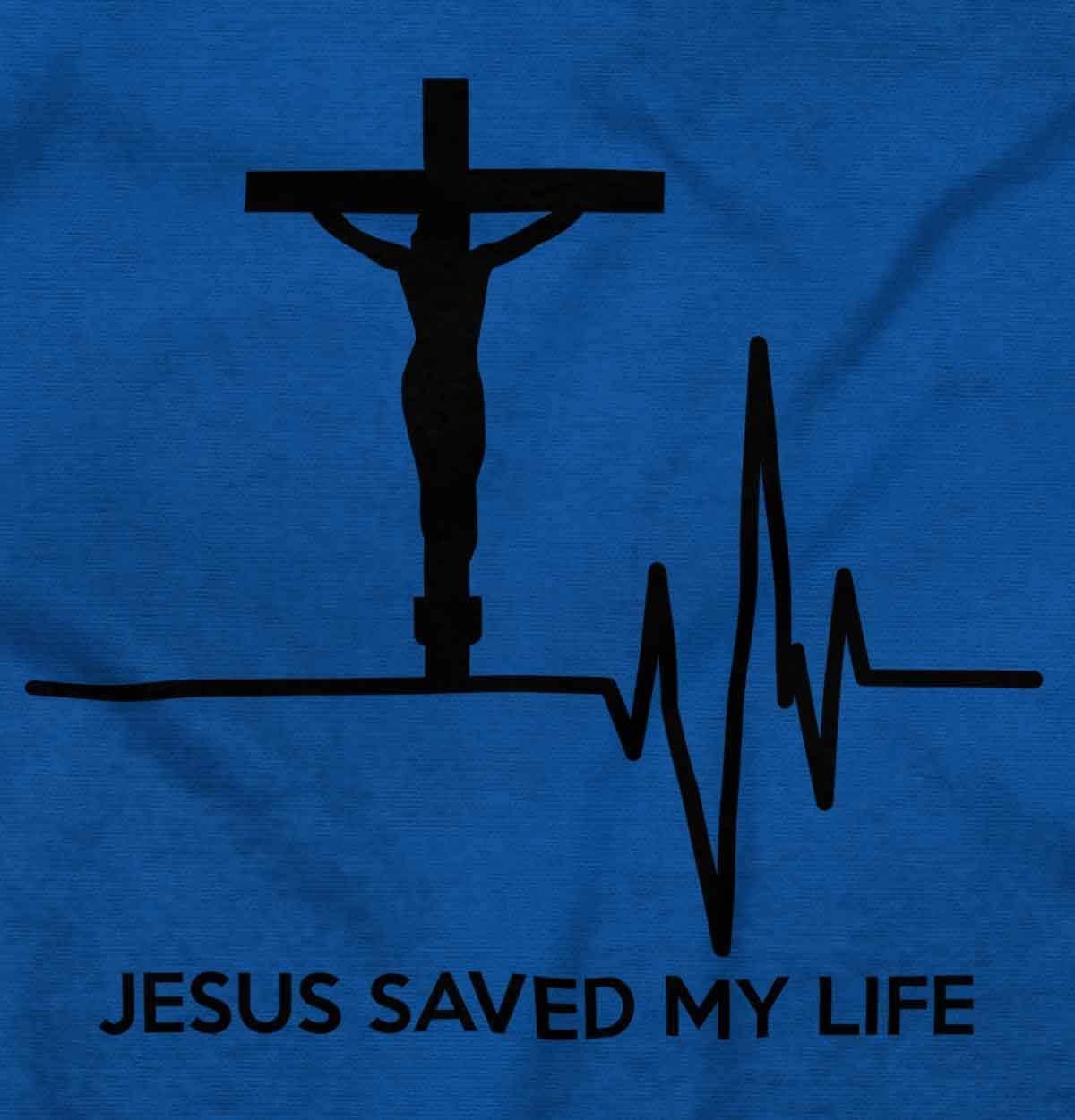 imageChristian Strong Jesus Saved My Life Crucifix Zip Up Hoodie Mens WomensRoyal
