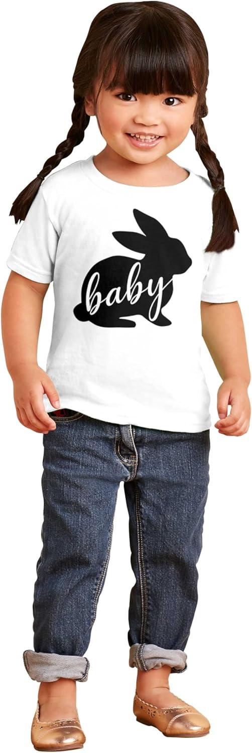 imageCute Easter Bunny Baby Spring Rabbit Toddler Baby Girl T ShirtWhite