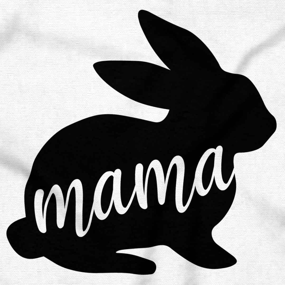 imageCute Easter Bunny Mama Spring Rabbit Womens Graphic T Shirt TeesWhite