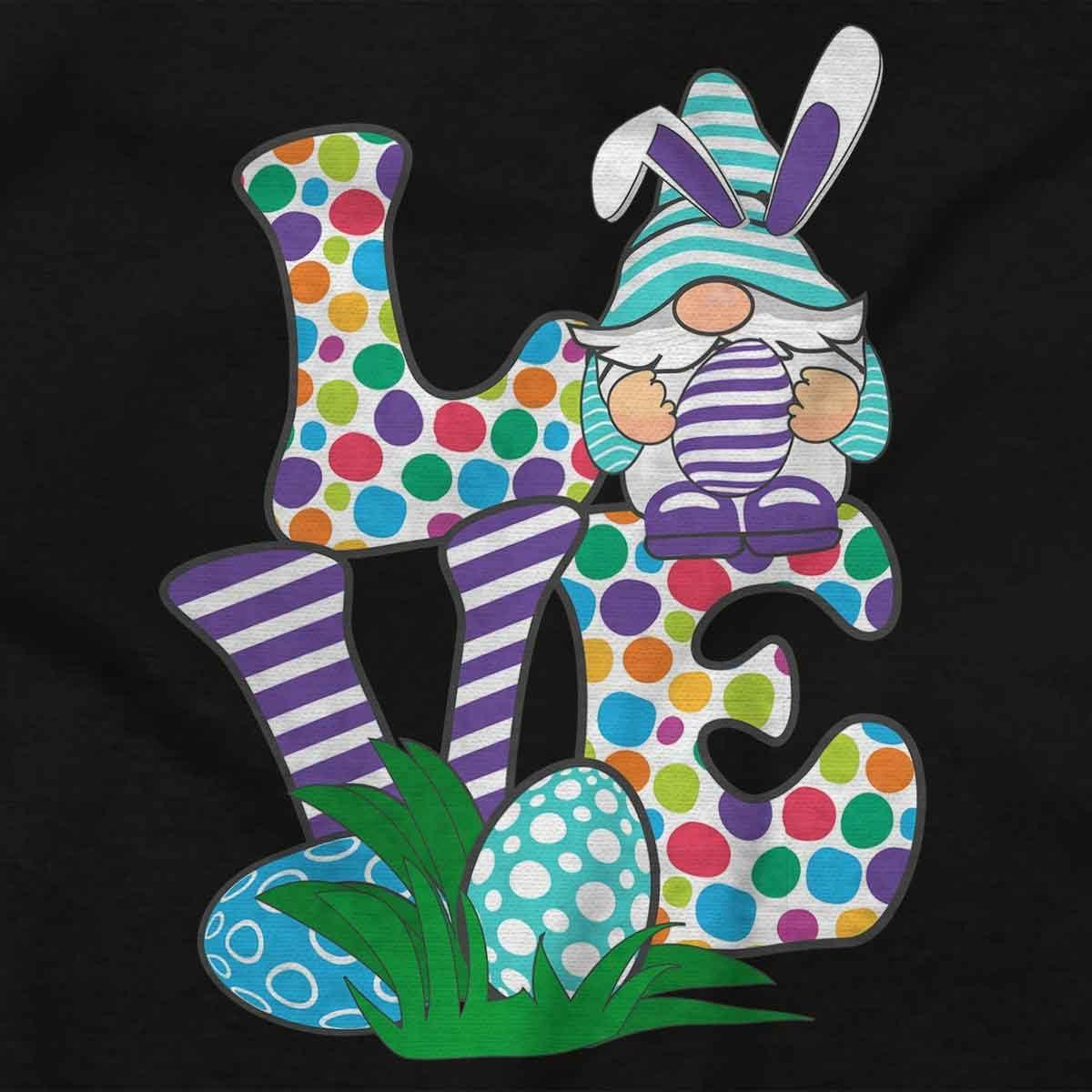 imageEaster Bunny Gnome Love Egg Hunt Girls Kids T Shirt Tees