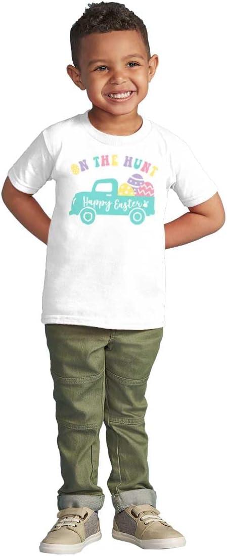 imageHappy Easter Truck On The Egg Hunt Toddler Baby Girl T ShirtWhite