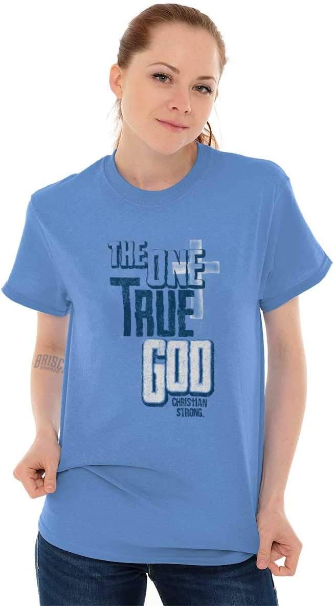 imageOne True God Christian Cross Graphic T Shirt Men or WomenCarolina Blue