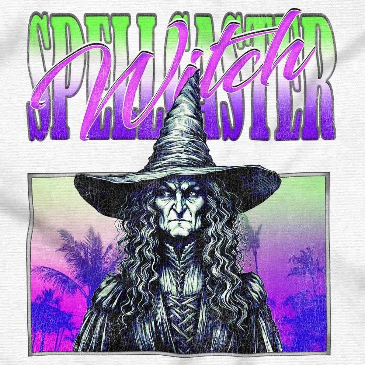 imageBrisco Brands Halloween Monster Spell Caster Witch Sweatshirt for Men or WomenWhite