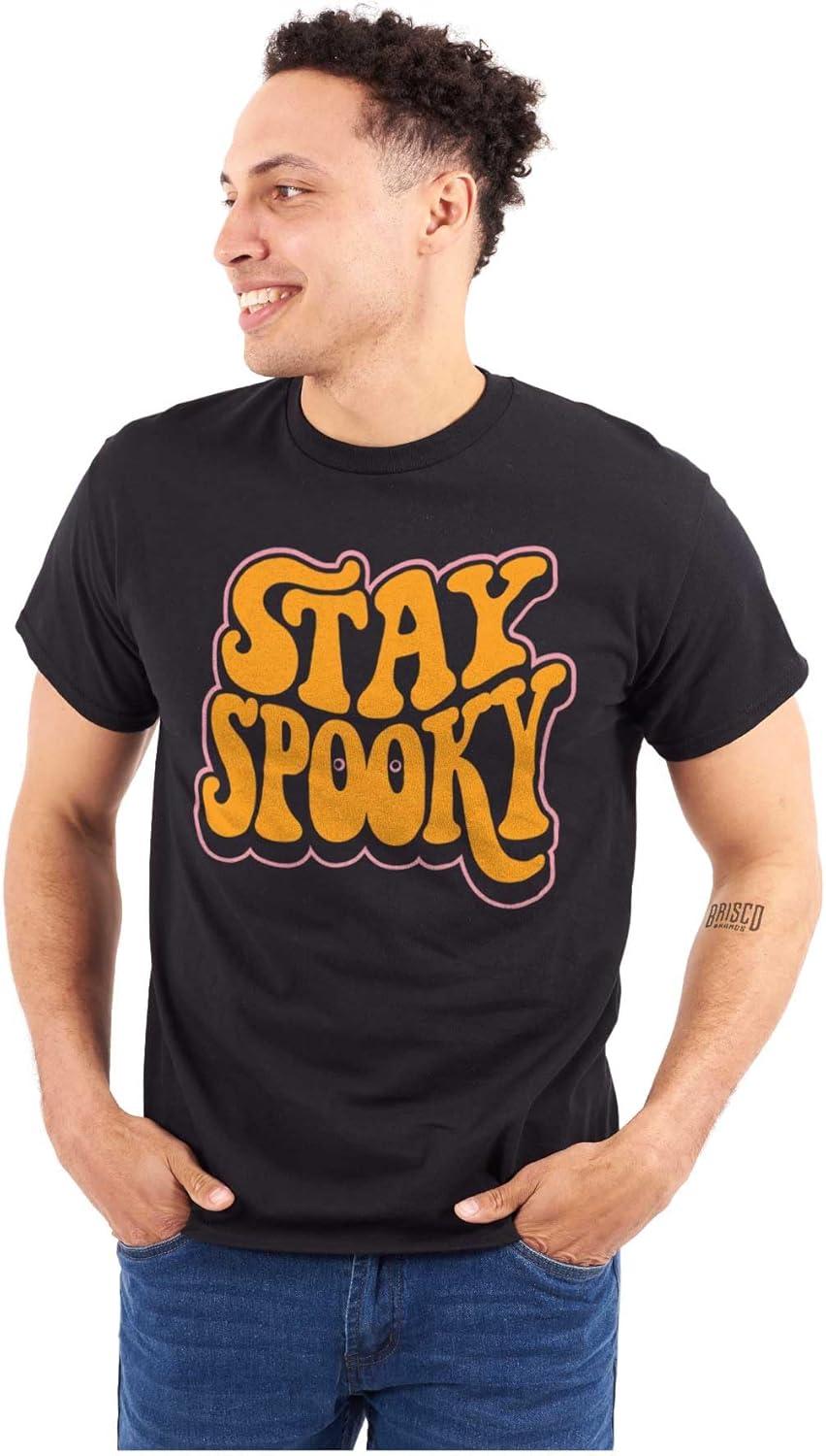 imageBrisco Brands Halloween Stay Spooky Trick Or Treat Graphic T Shirt Men or WomenBlack