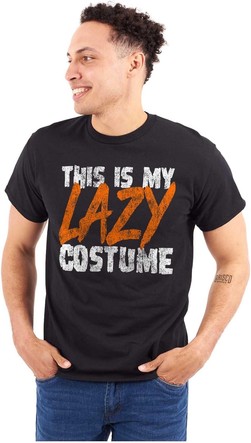imageBrisco Brands This is My Lazy Halloween Costume Graphic T Shirt Men or WomenBlack