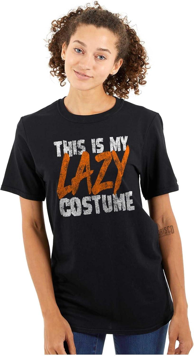 imageBrisco Brands This is My Lazy Halloween Costume Graphic T Shirt Men or WomenBlack