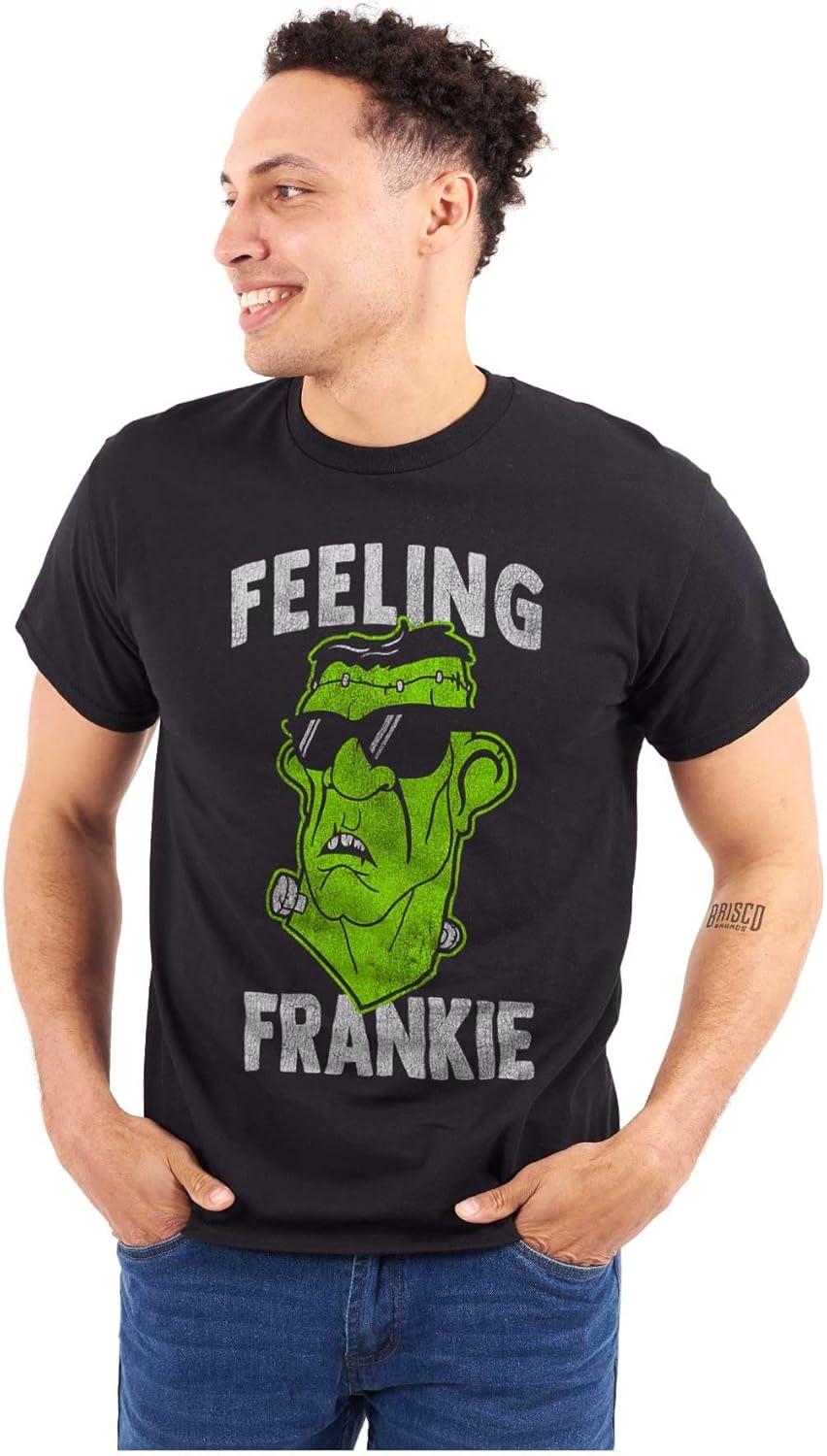 imageFunny Halloween Feeling Frankie Graphic T Shirt Men or WomenBlack