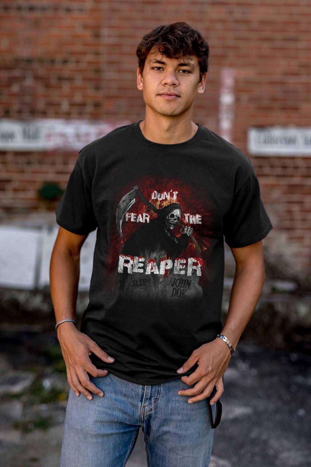 imageHalloween Dont Fear The Reaper Graphic T Shirt Men or WomenBlack