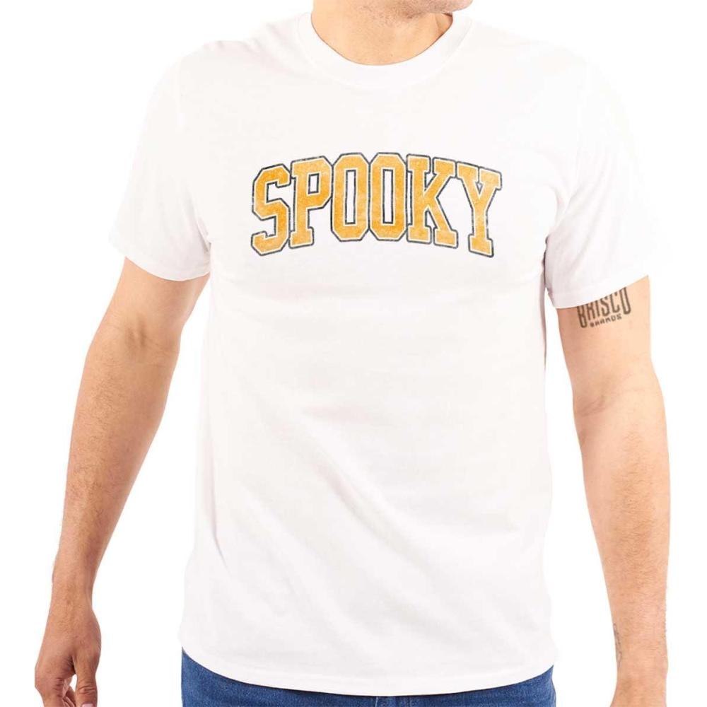 imageBrisco Brands Halloween Spooky Trick or Treat Graphic T Shirt Men or WomenWhite