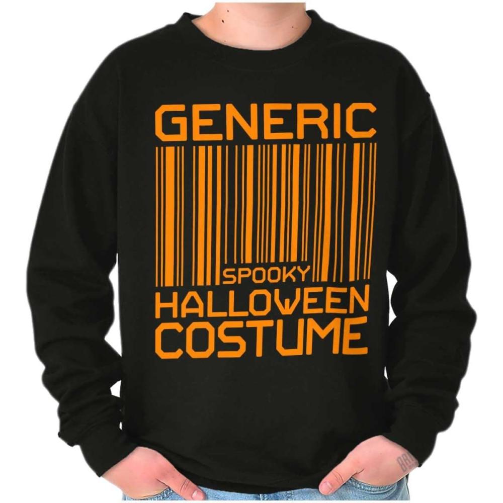 imageGeneric Halloween Costume Barcode Sweatshirt for Men or WomenBlack