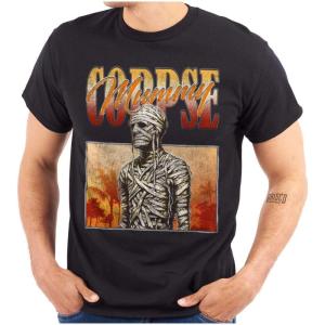 Brisco Brands Halloween Monster Corpse Mummy Graphic T Shirt Men or Women(Black)