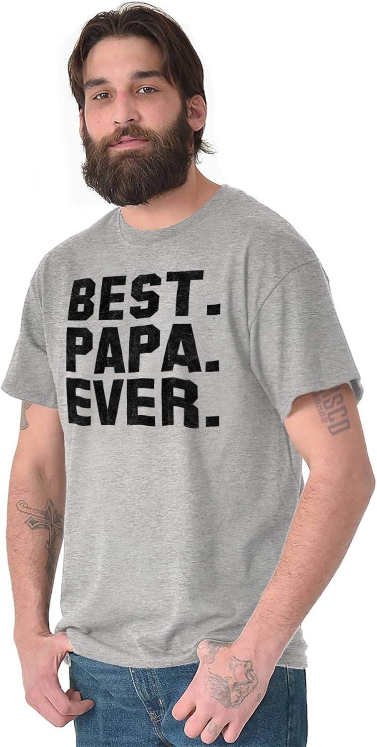 imageBest Papa Ever Worlds Coolest Father Mens Graphic T Shirt TeesSport Grey