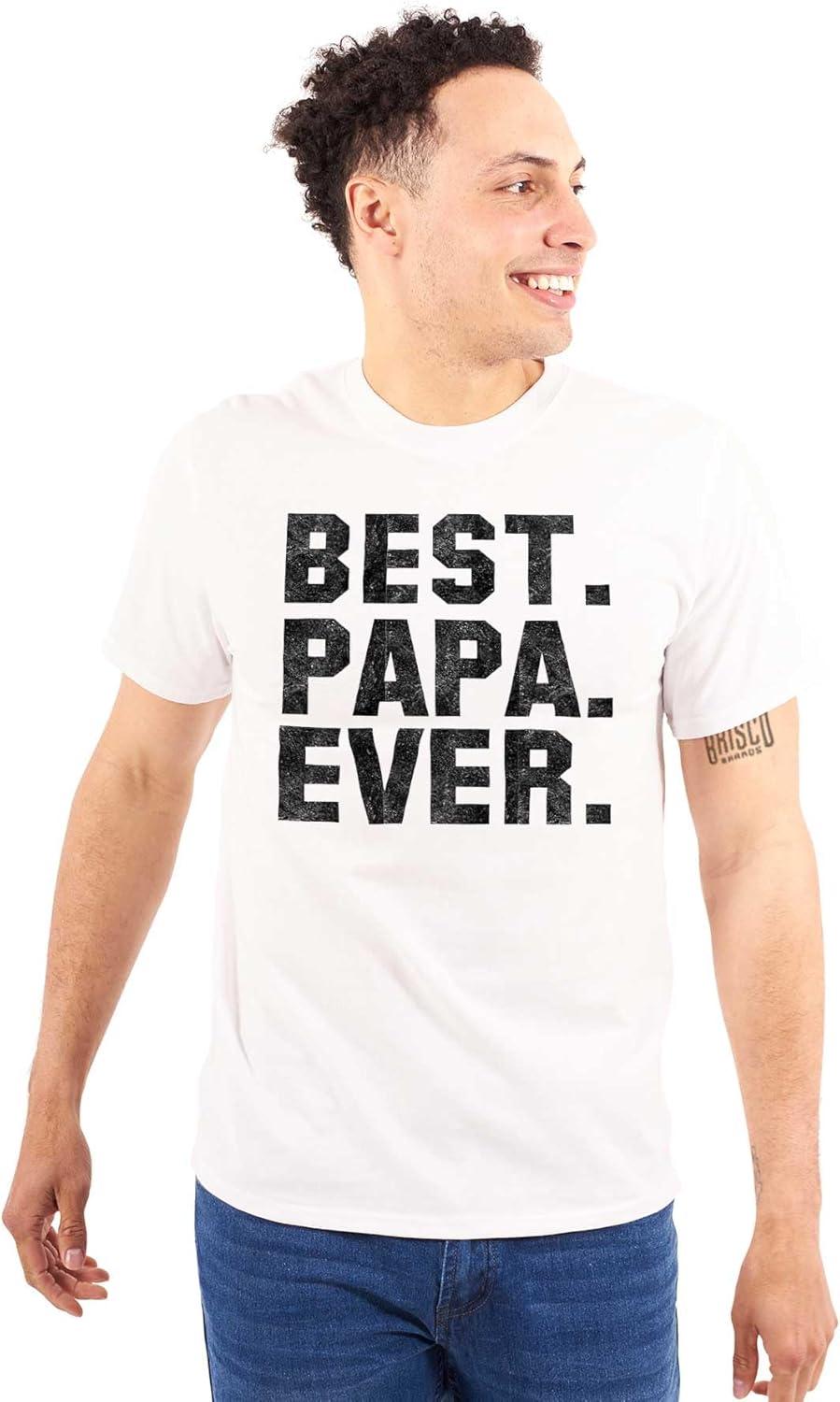 imageBest Papa Ever Worlds Coolest Father Mens Graphic T Shirt TeesWhite
