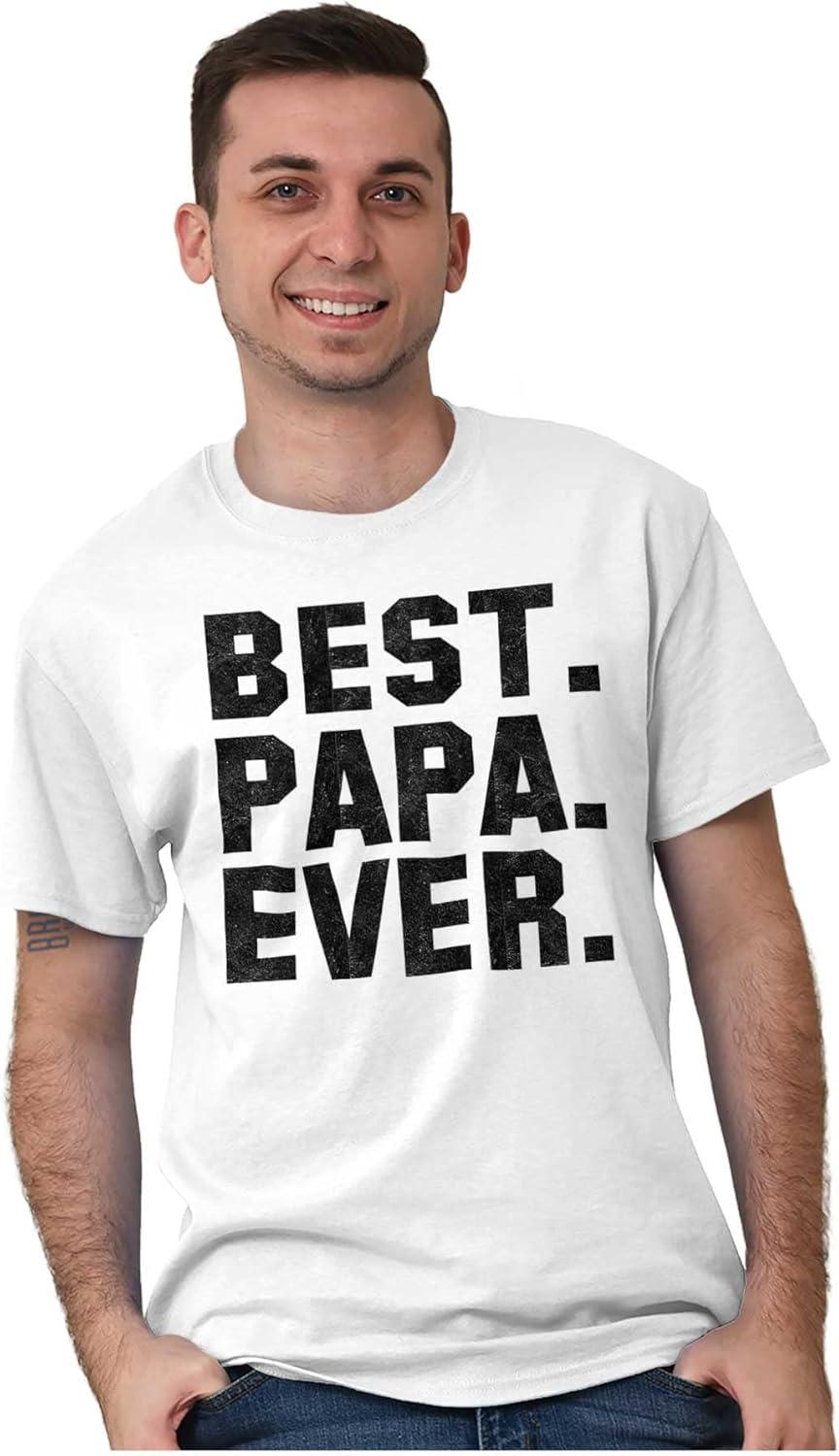 imageBest Papa Ever Worlds Coolest Father Mens Graphic T Shirt TeesWhite