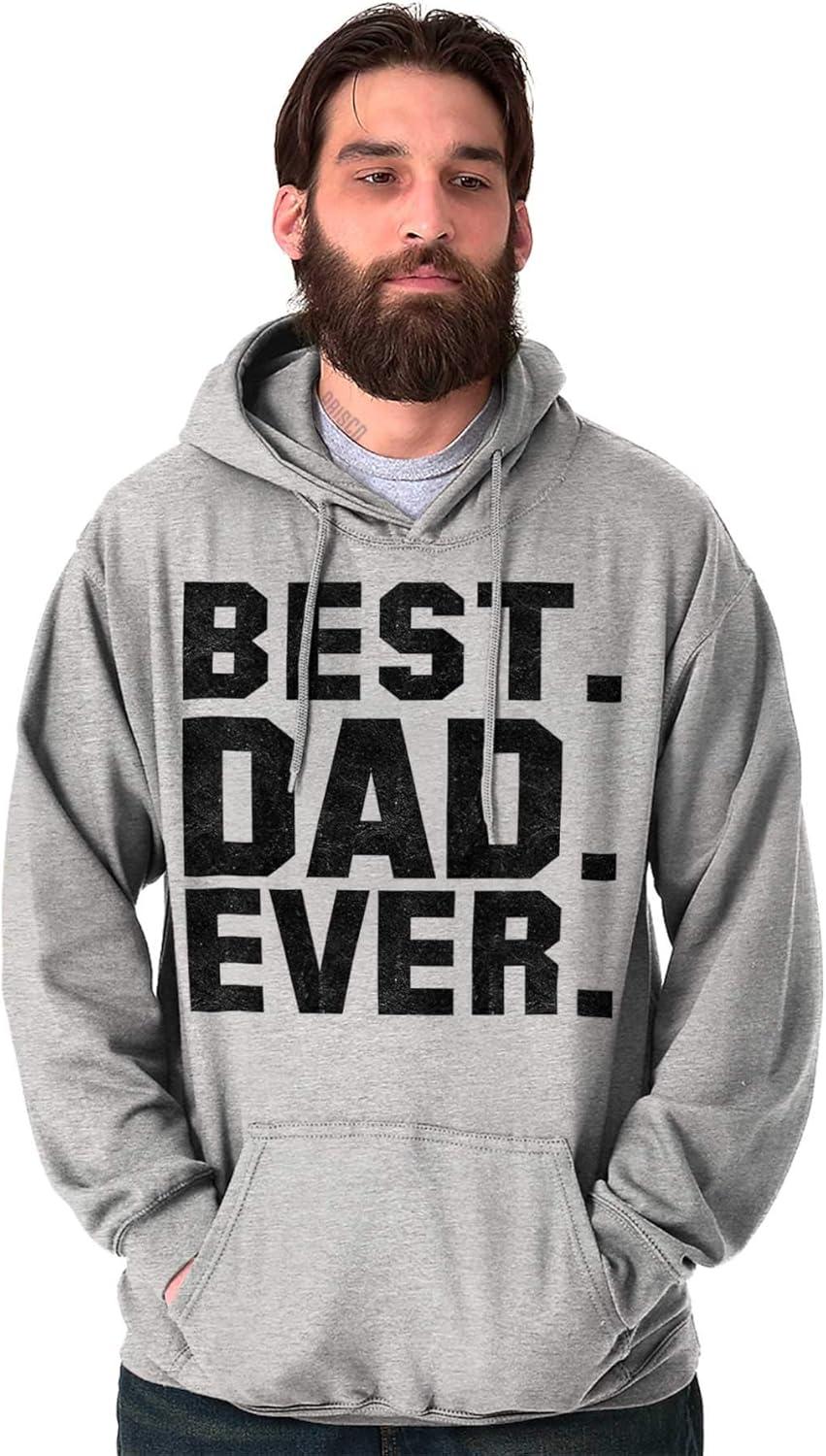 imageBrisco Brands Best Dad Ever Worlds Coolest Father Hoodie Hooded Sweatshirt MenSport Grey