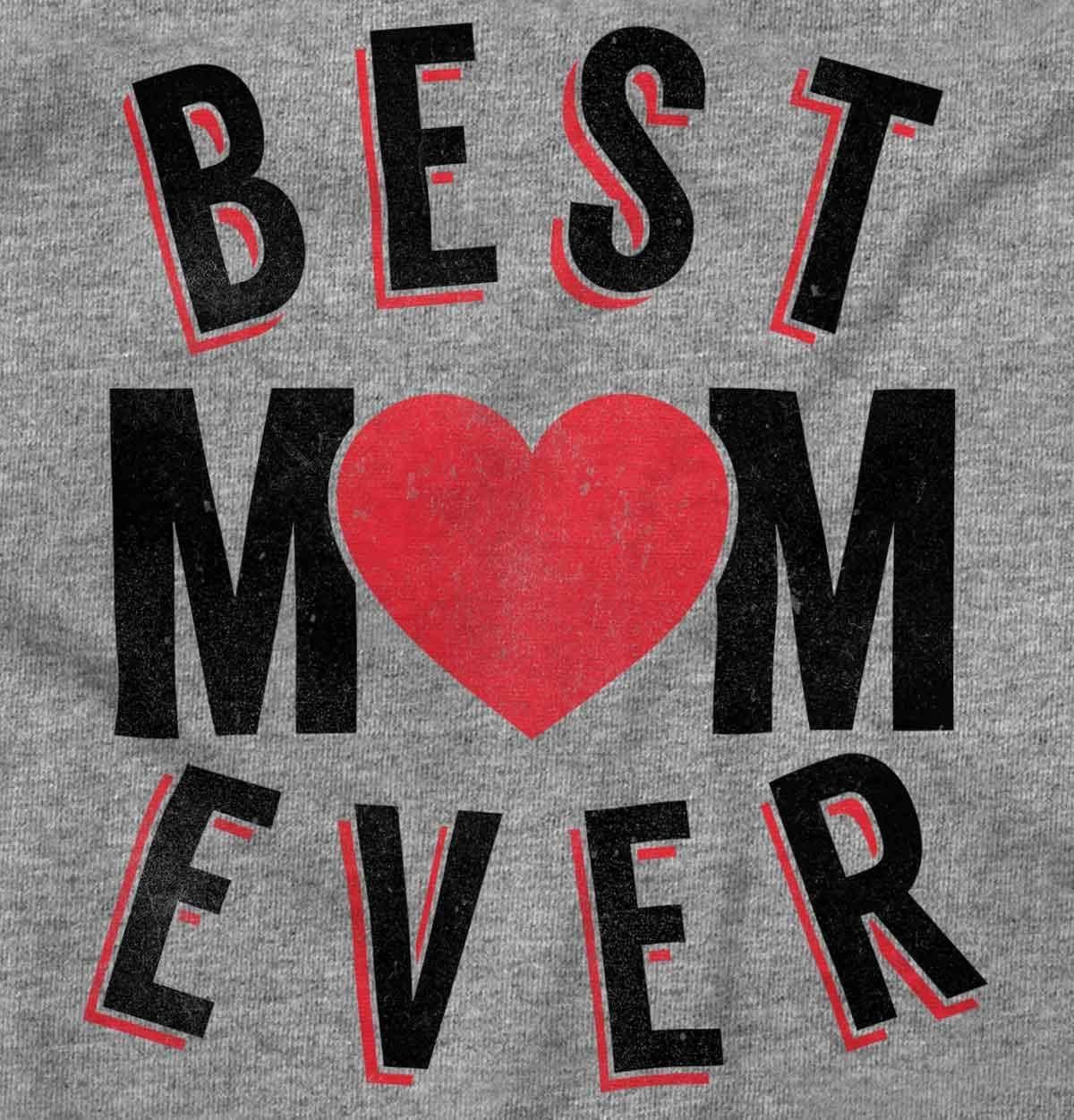 imageBrisco Brands Best Mom Ever Worlds Mothers Day Love Zip Hoodie Sweatshirt WomenSport Grey