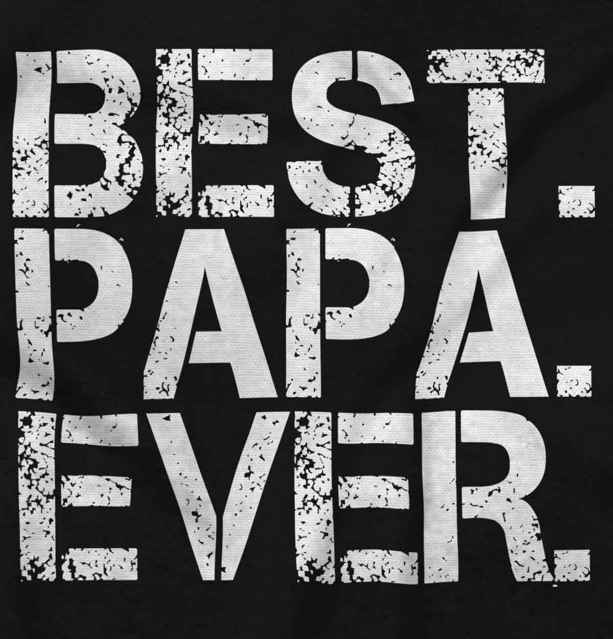 imageBrisco Brands Best Papa Ever Worlds Greatest Father Hoodie Hooded Sweatshirt MenBlack