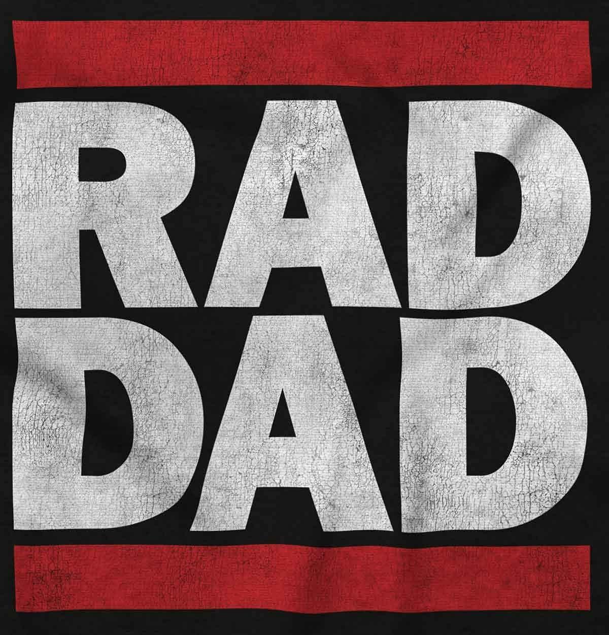 imageBrisco Brands Cool Retro Rad Dad Best Father Ever Hoodie Hooded Sweatshirt MenBlack