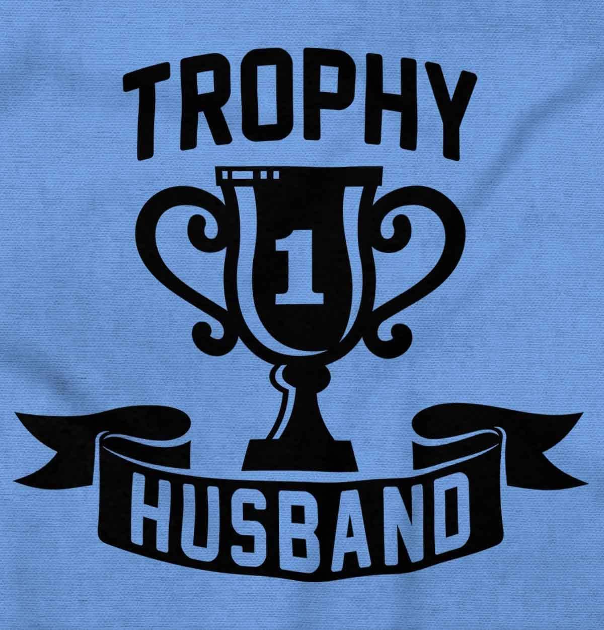 imageBrisco Brands Cool Trophy Husband Number 1 Hubby Mens Graphic T Shirt TeesCarolina Blue