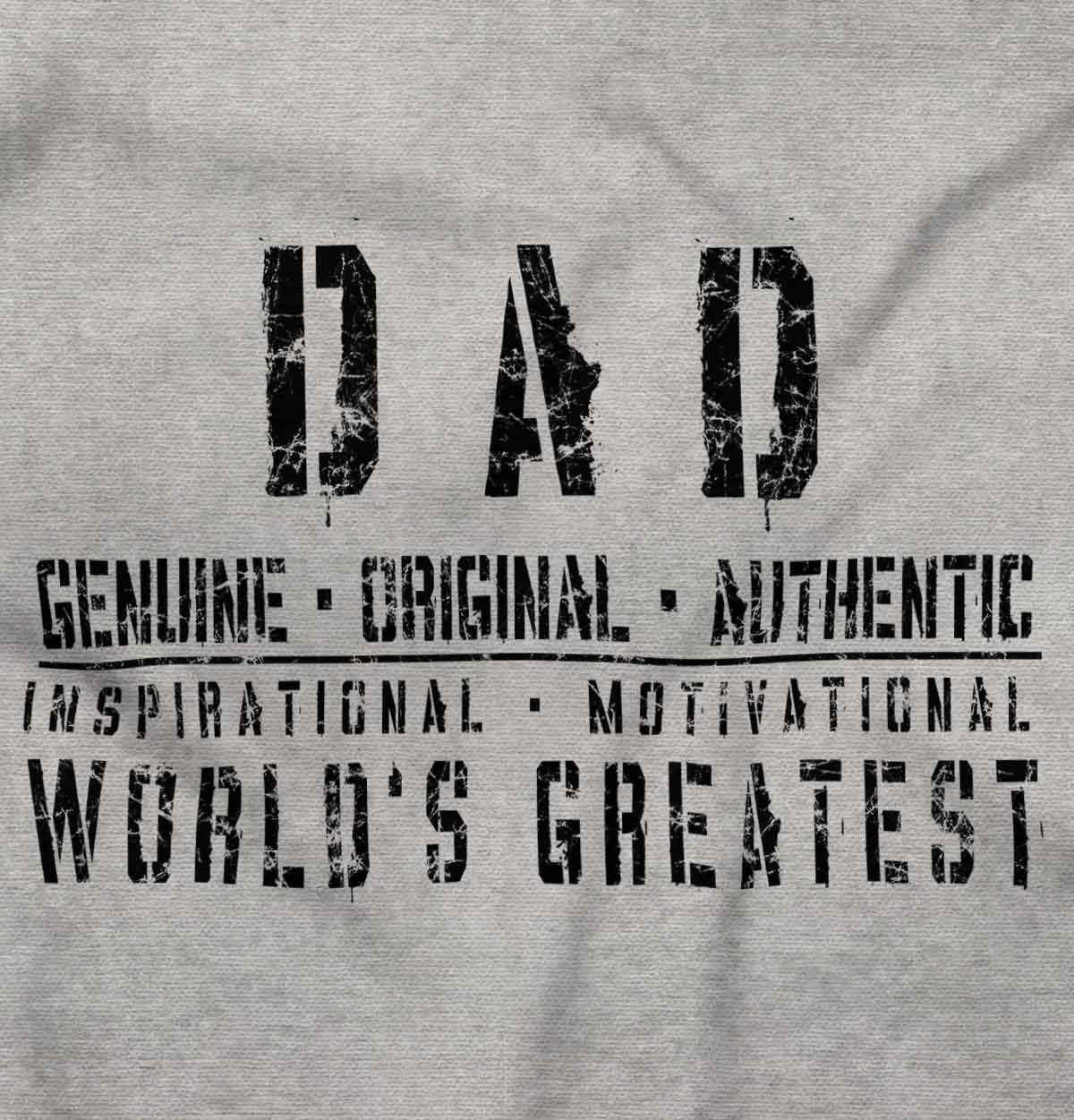 imageBrisco Brands Dad Genuine Worlds Greatest Father Zip Hoodie Sweatshirt MenSport Grey