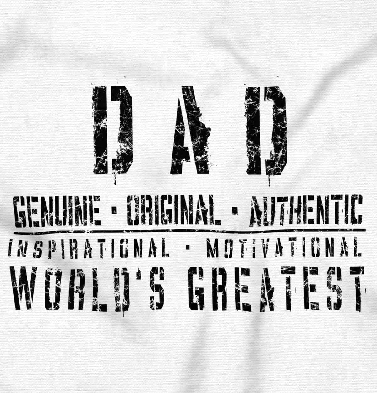 imageBrisco Brands Dad Genuine Worlds Greatest Father Zip Hoodie Sweatshirt MenWhite