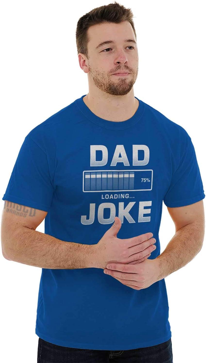 imageBrisco Brands Dad Joke Loading Corny Father Humor Mens Graphic T Shirt TeesRoyal