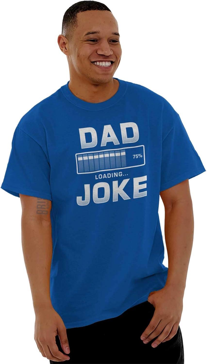 imageBrisco Brands Dad Joke Loading Corny Father Humor Mens Graphic T Shirt TeesRoyal
