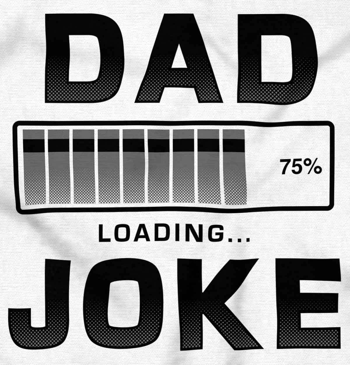 imageBrisco Brands Dad Joke Loading Corny Father Humor Zip Hoodie Sweatshirt MenWhite