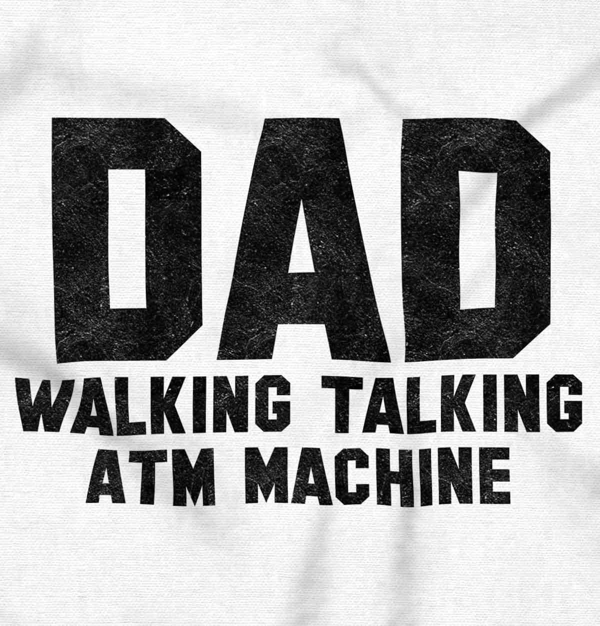 imageBrisco Brands Dad Walking Talking ATM Machine Funny Hoodie Hooded Sweatshirt MenWhite