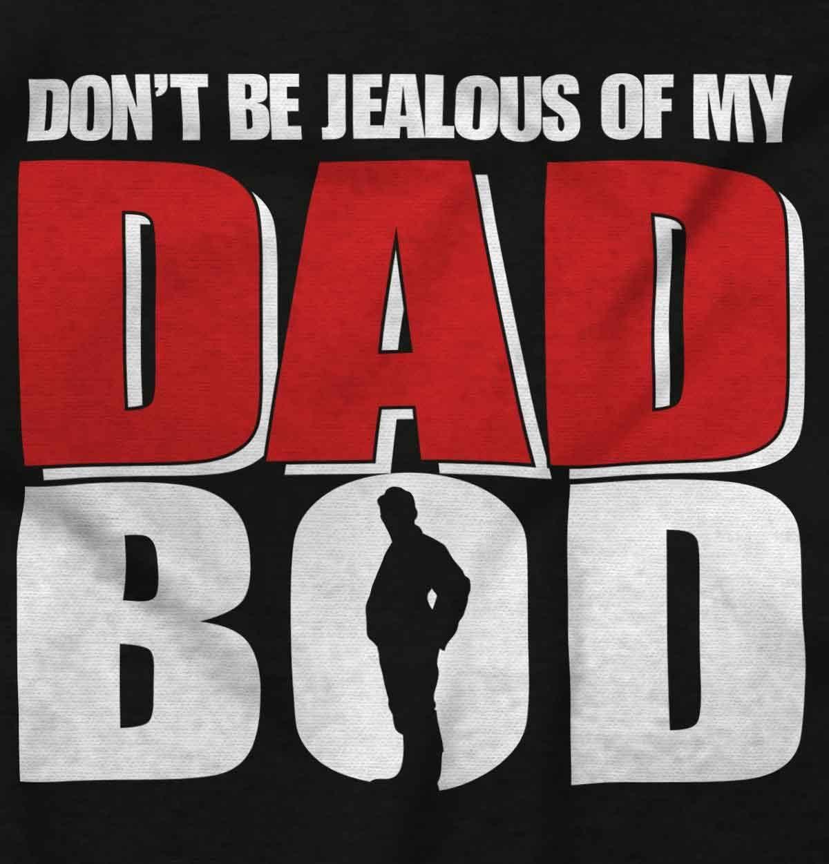 imageBrisco Brands Fathers Day Dont Be Jealous Dad Bod Hoodie Hooded Sweatshirt MenBlack