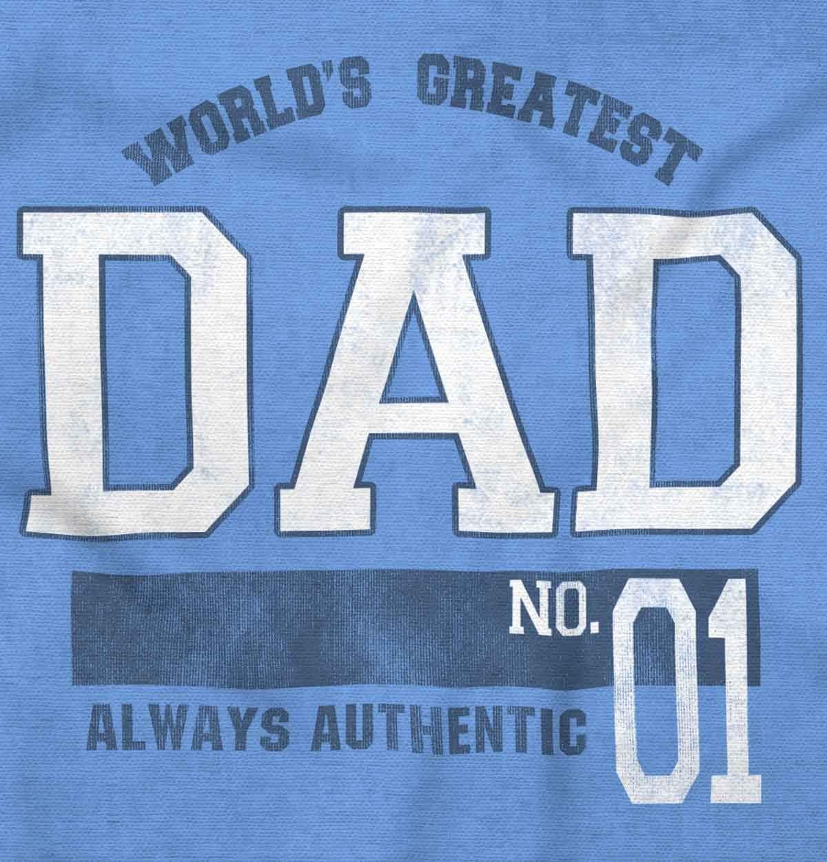 imageBrisco Brands Fathers Day Worlds Greatest Dad No 1 Hoodie Hooded Sweatshirt MenCarolina Blue