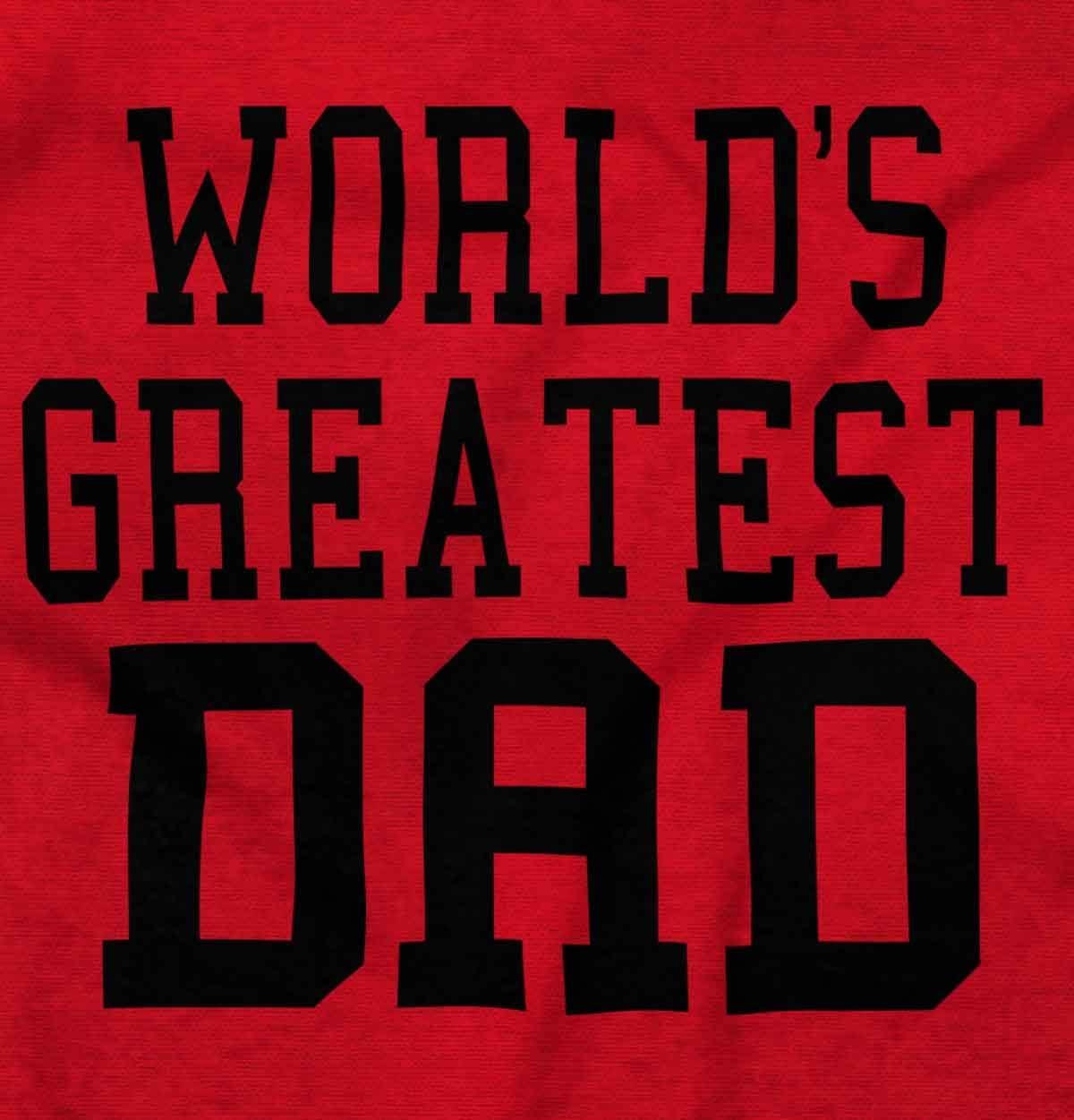 imageBrisco Brands Fathers Day Worlds Greatest Dad Zip Hoodie Sweatshirt MenRed