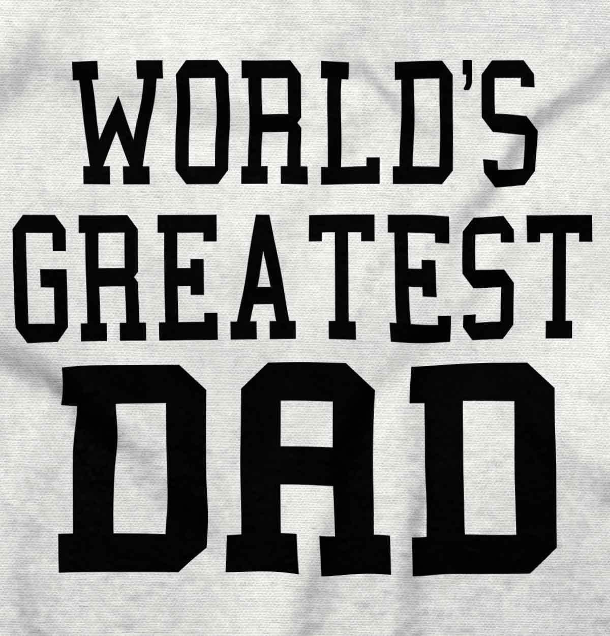 imageBrisco Brands Fathers Day Worlds Greatest Dad Zip Hoodie Sweatshirt MenWhite