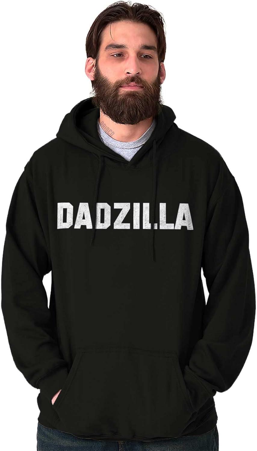 imageBrisco Brands Funny Dadzilla Hoodie Hooded Sweatshirt MenBlack