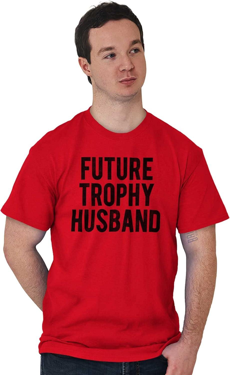 imageBrisco Brands Future Trophy Husband Engagement Mens Graphic T Shirt TeesRed