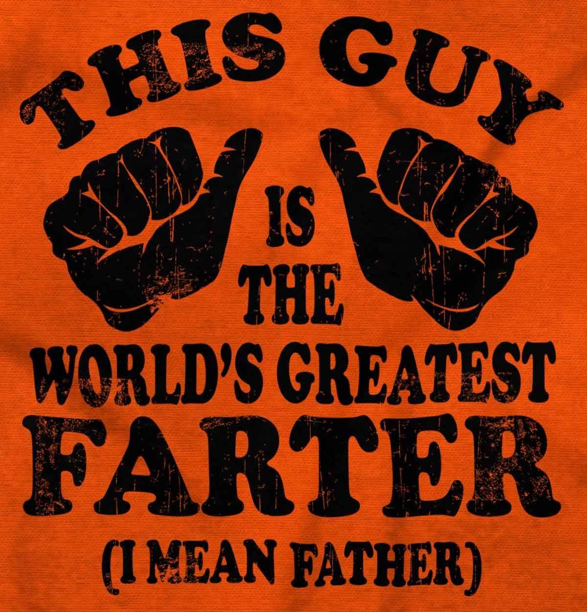 imageBrisco Brands This Guy Worlds Greatest Farter Funny Hoodie Hooded Sweatshirt MenOrange
