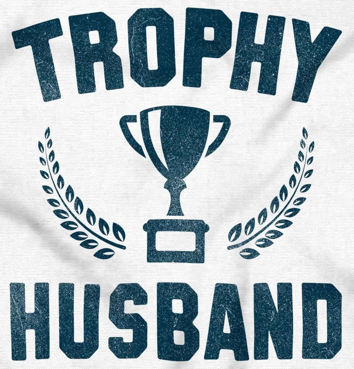 imageBrisco Brands Trophy Husband Best Partner Hubby Zip Hoodie Sweatshirt MenWhite