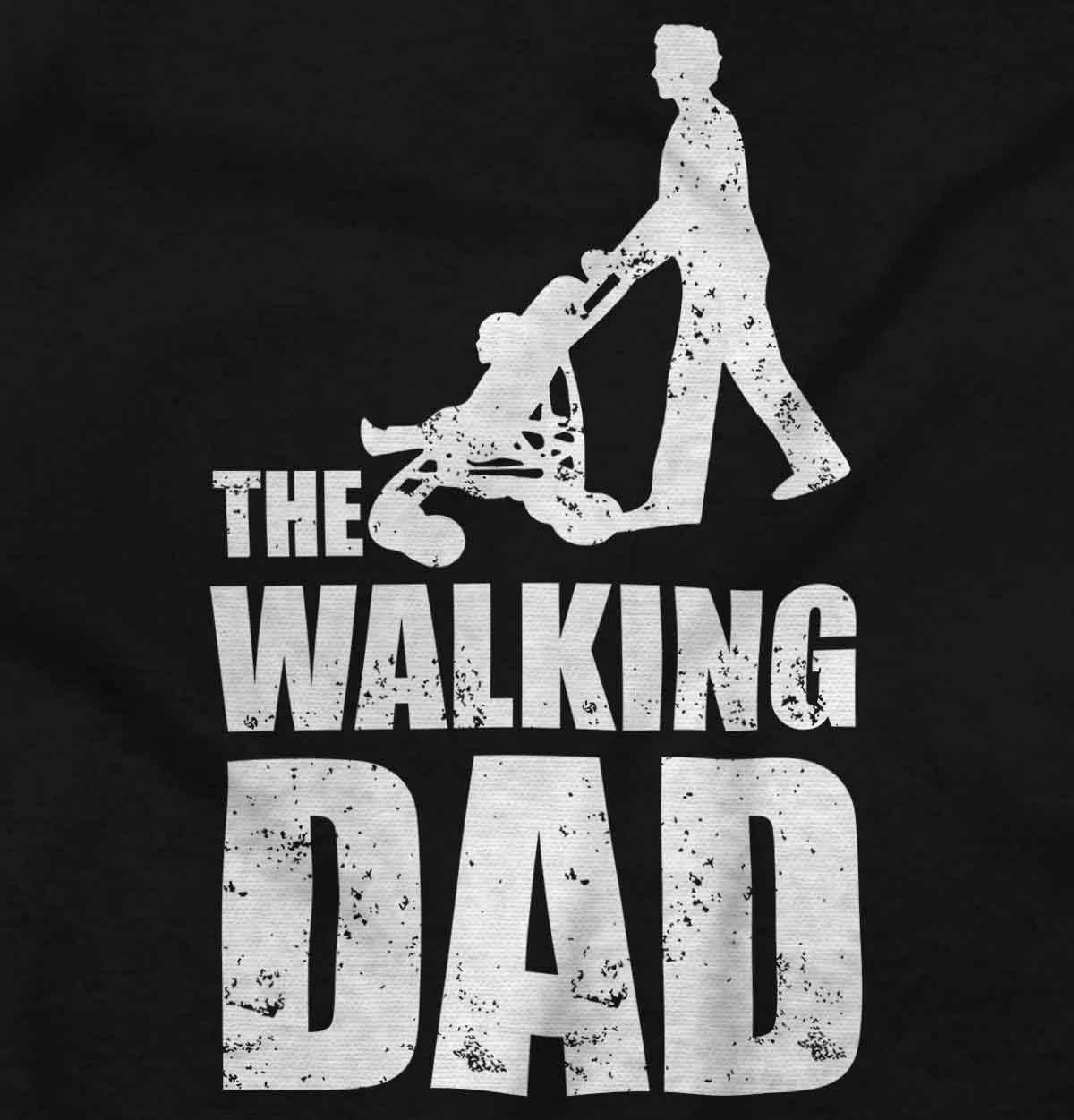 imageBrisco Brands Walking Dad Nerdy Zombie Movie Lover Hoodie Hooded Sweatshirt MenBlack