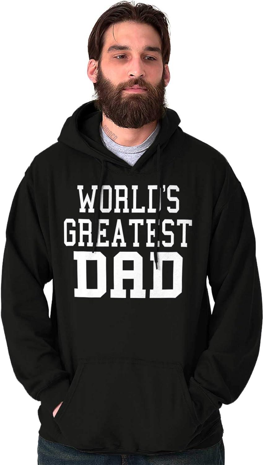 imageClassic Teaze Fathers Day Worlds Greatest Dad Hoodie Hooded Sweatshirt MenBlack