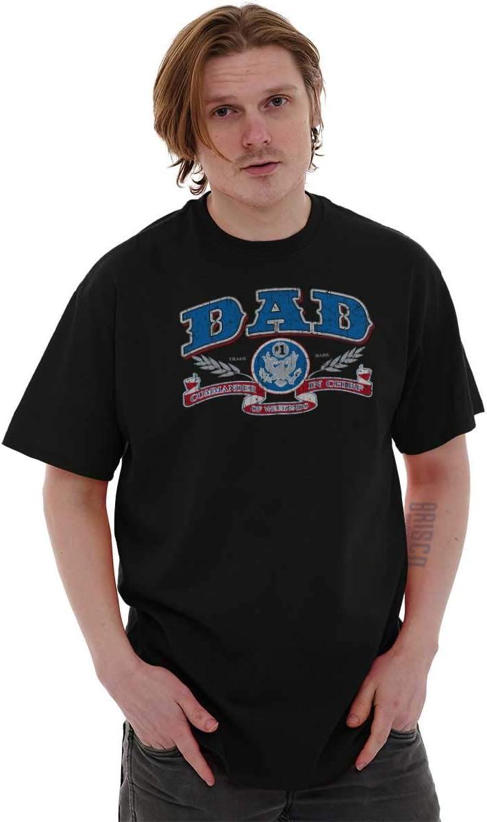 imageFathers Day Commander in Chief Dad Mens Graphic T Shirt TeesBlack