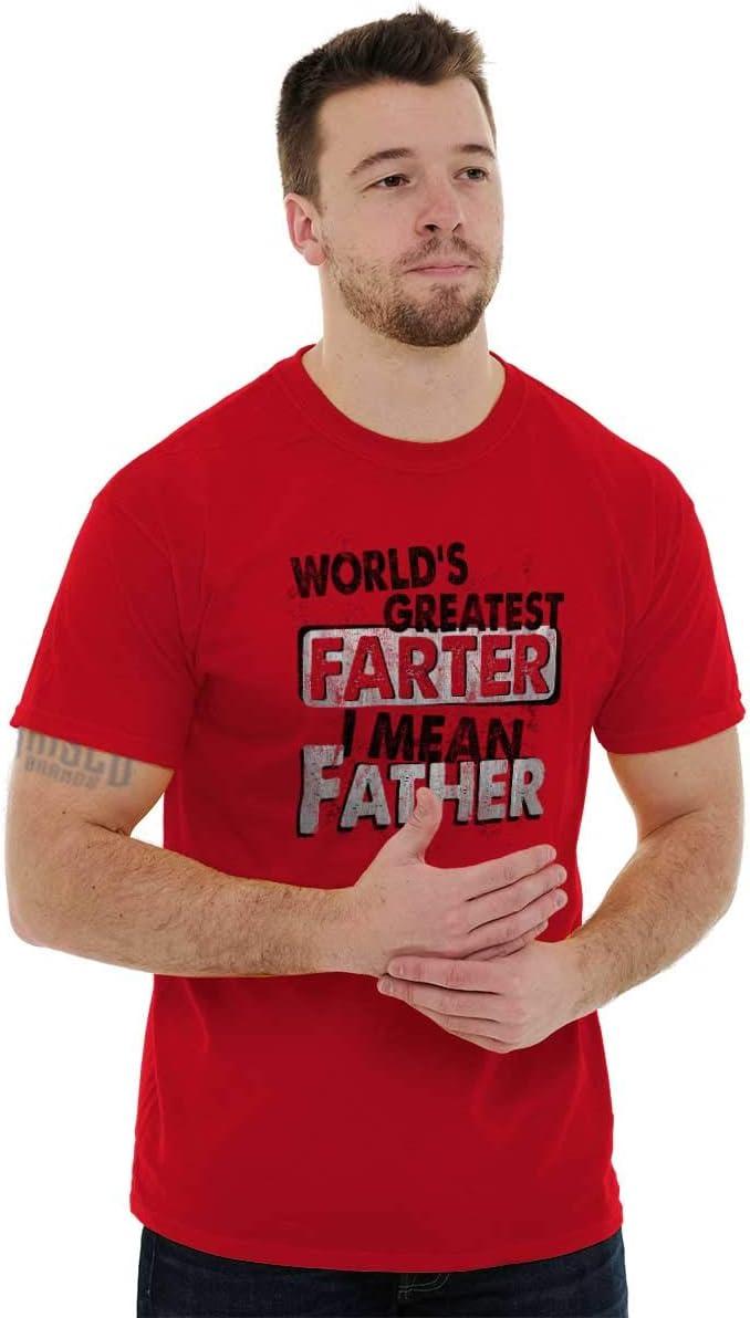 imageFunny Worlds Greatest Father Farter Mens Graphic T Shirt TeesRed