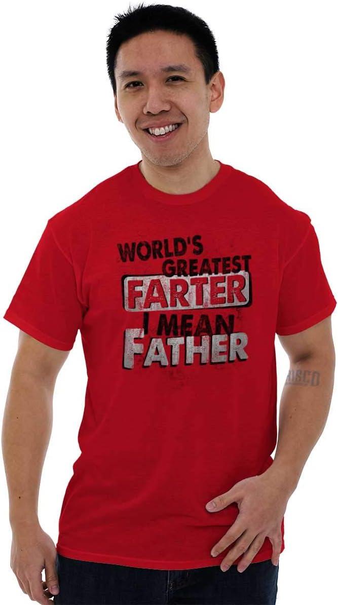 imageFunny Worlds Greatest Father Farter Mens Graphic T Shirt TeesRed