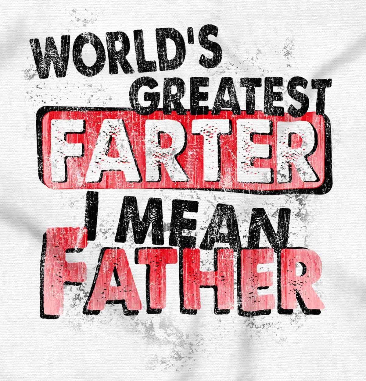 imageFunny Worlds Greatest Father Farter Mens Graphic T Shirt TeesWhite