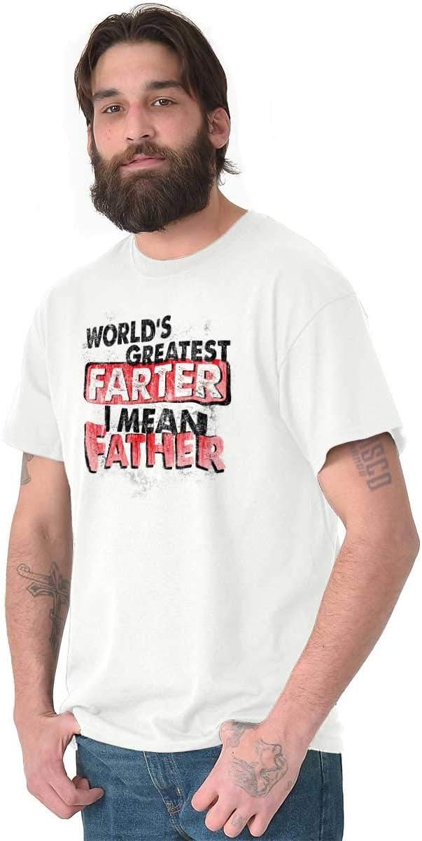 imageFunny Worlds Greatest Father Farter Mens Graphic T Shirt TeesWhite