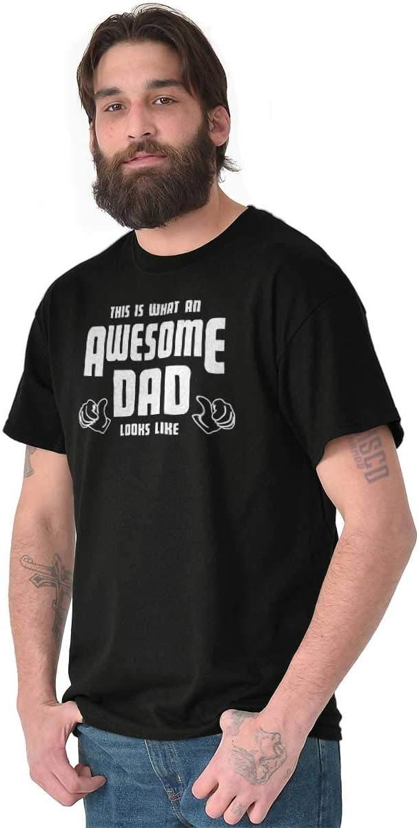 imageThis is What Awesome Dads Look Like Mens Graphic T Shirt TeesBlack