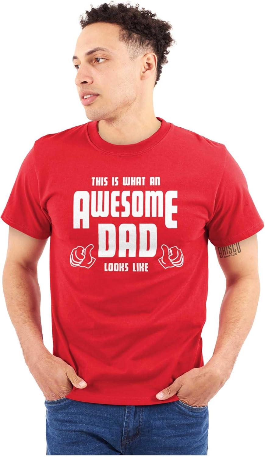 imageThis is What Awesome Dads Look Like Mens Graphic T Shirt TeesRed