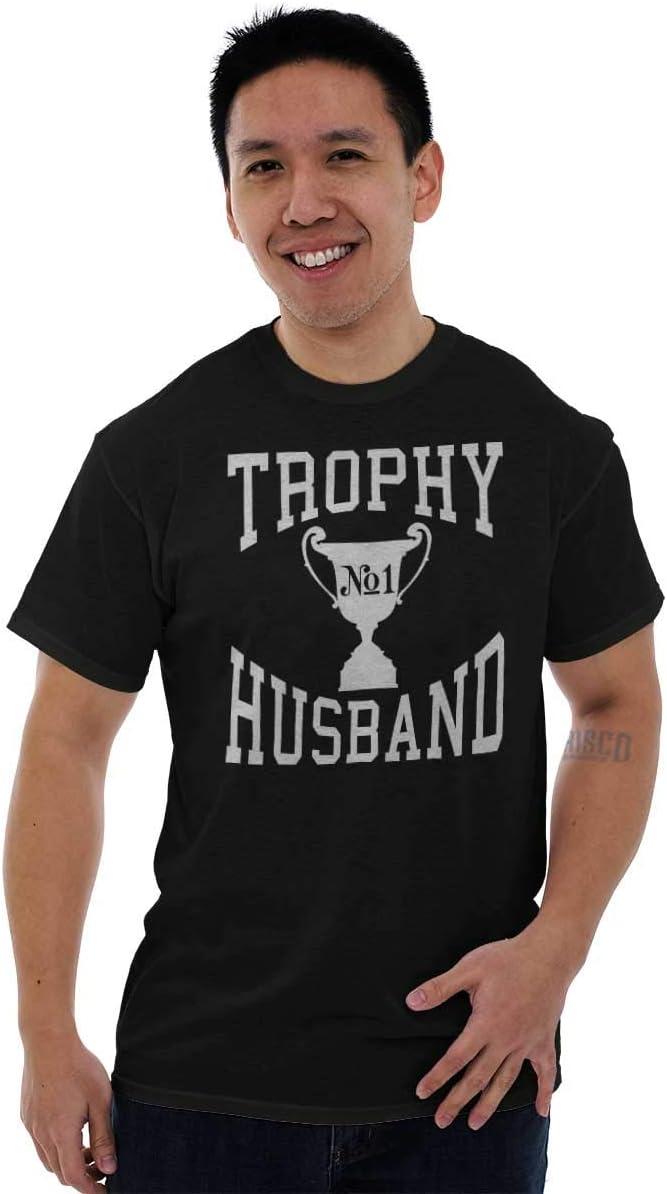 imageTrophy Husband No 1 Hubby Award Mens Graphic T Shirt TeesBlack
