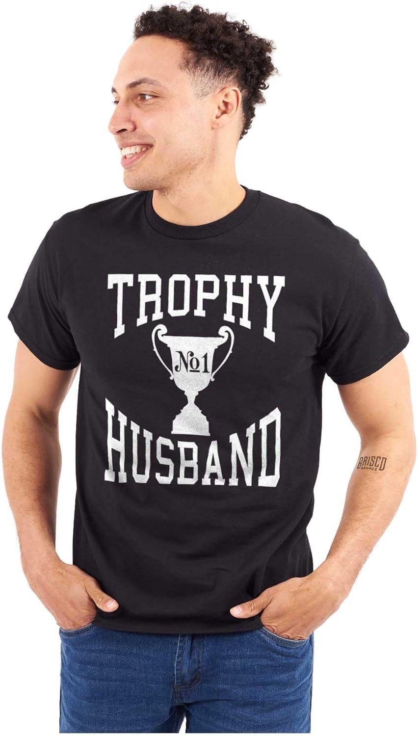 imageTrophy Husband No 1 Hubby Award Mens Graphic T Shirt TeesBlack