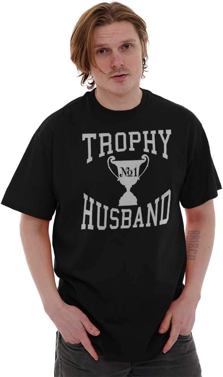 imageTrophy Husband No 1 Hubby Award Mens Graphic T Shirt TeesBlack